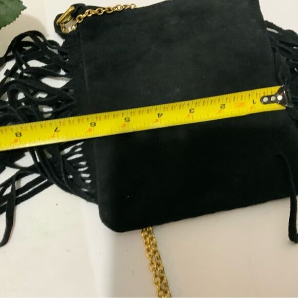 Mossino Supply Co Black studded suede fringe bag - Picture 7 of 10